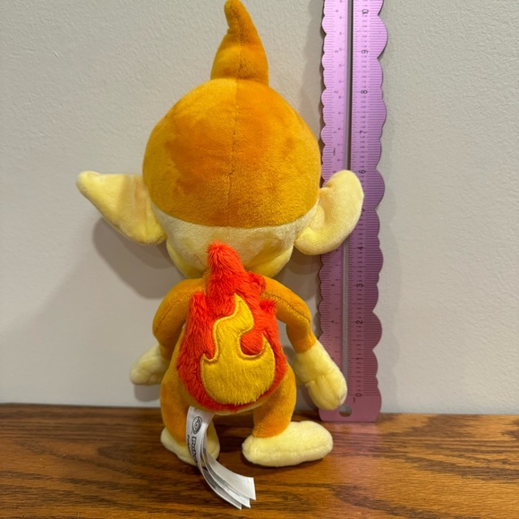 EUC Pokémon Plush Chimchar Monkey Brown & Yellow 9” Anime - Picture 2 of 7